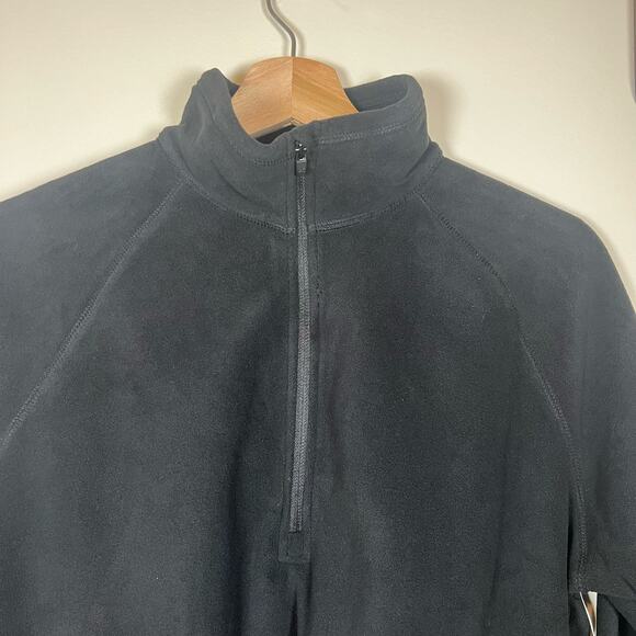 NWT Black Eddie Bauer Sz Lrg Womens Quest Fleece 1/4 Zip Fleece Sweater - Picture 4 of 5